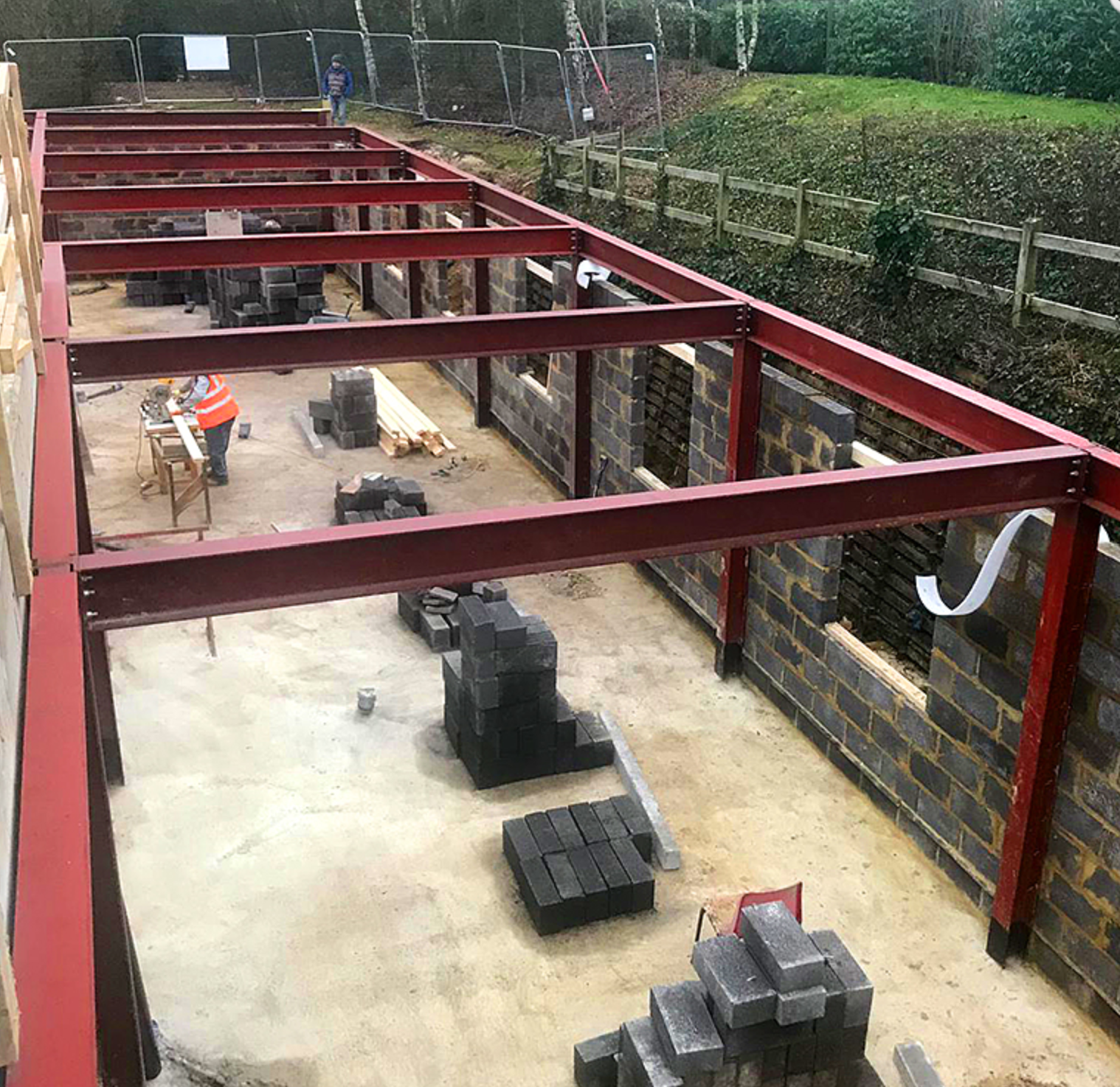 Commercial steel fabrication project in London