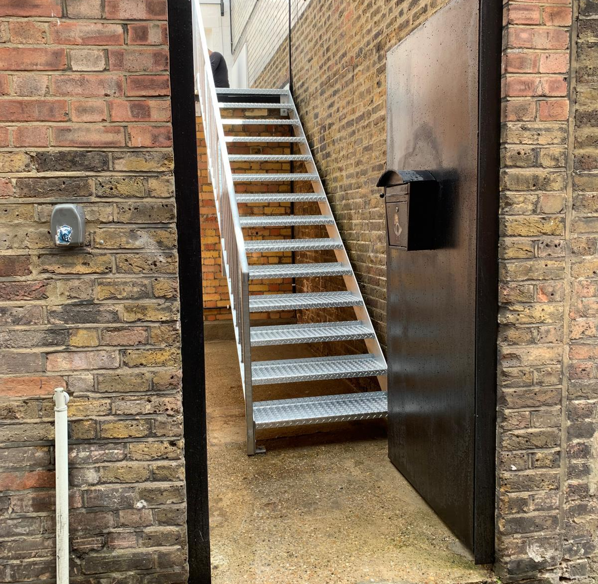 Custom steel staircase